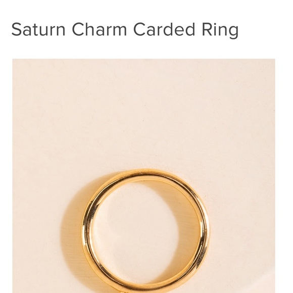 NWT Francesca’s Collection Saturn Charm Carded Ring - Picture 2 of 4